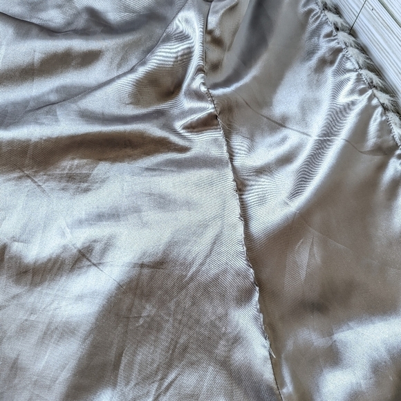 Daytrip Open Front Faux Fur Vest In Gray Black and White Size XS - Picture 6 of 15